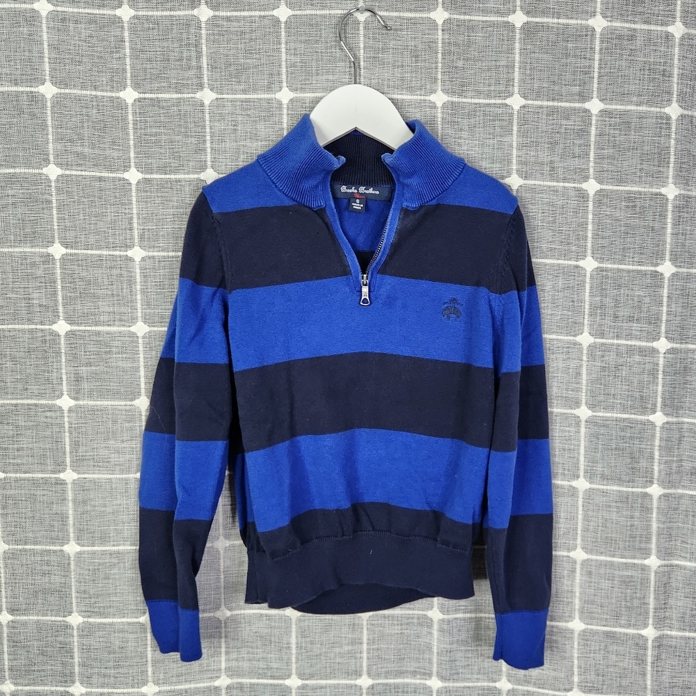 Brooks Brothers Blue Striped Sweater
